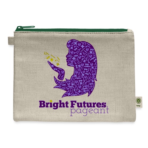 Official Bright Futures Pageant Logo - Hemp Carry All Pouch