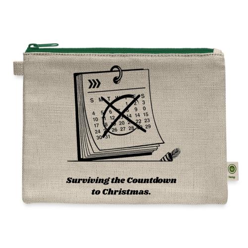 Countdown to Christmas T-Shirt - Hemp Carry All Pouch