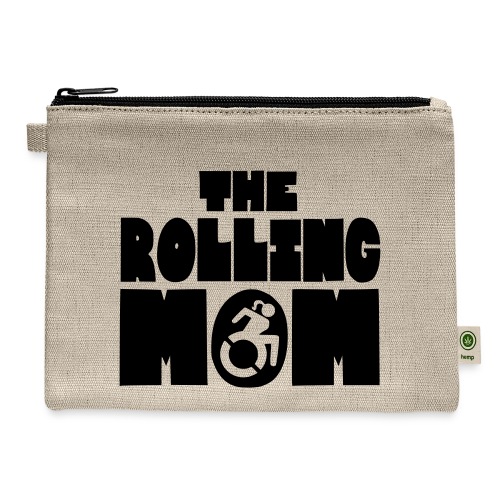 Rolling mom in wheelchair - Hemp Carry All Pouch