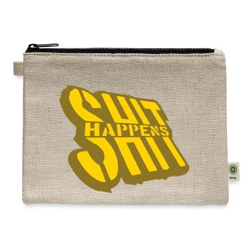 bad luck saying shit - Hemp Carry All Pouch - natural - Front