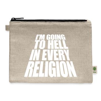 im going to hell - Hemp Carry All Pouch - natural - Front