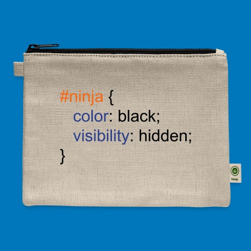 Ninja CSS (lite) - Hemp Carry All Pouch