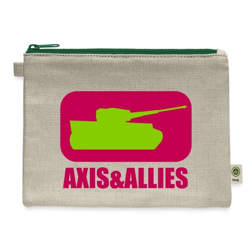 Axis & Allies Tank Logo - Dark - Hemp Carry All Pouch