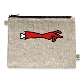 Zombie Arm Severed - Hemp Carry All Pouch - natural - Front