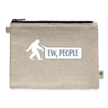 Yeti quote ew people - Hemp Carry All Pouch - natural - Front