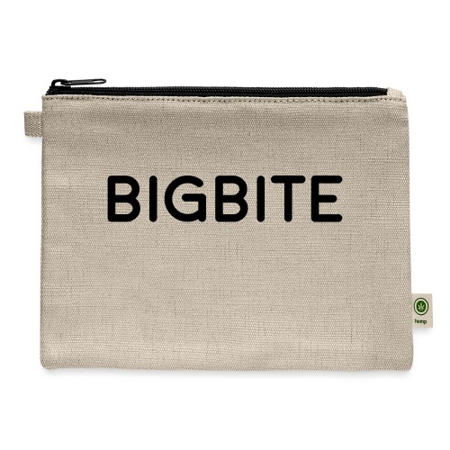 BIGBITE logo red (USE) - Hemp Carry All Pouch