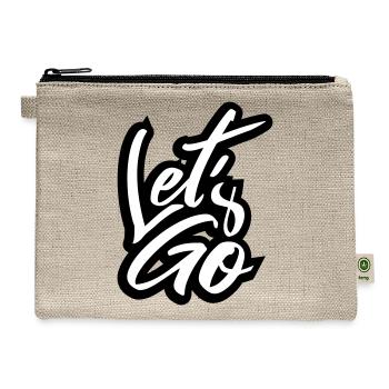Graffiti Let's Go - Hemp Carry All Pouch - natural - Front