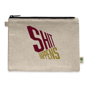 Shit happens bad luck - Hemp Carry All Pouch - natural - Front