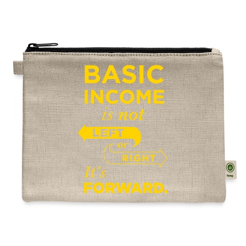 Basic Income Arrows V.2 - Hemp Carry All Pouch