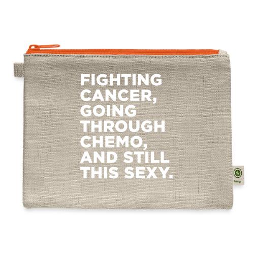 Cancer Fighter Quote - Hemp Carry All Pouch