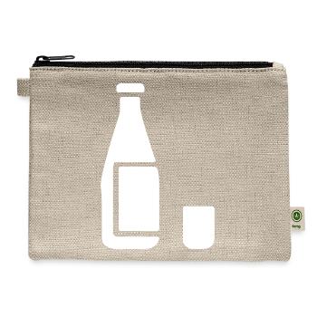 A Bottle of Spring Water - Hemp Carry All Pouch - natural - Front