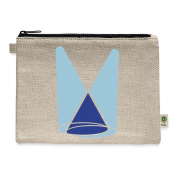 2 spotlight light cone - Hemp Carry All Pouch - natural - Front