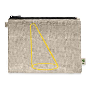 spotlight light cone stage - Hemp Carry All Pouch - natural - Front