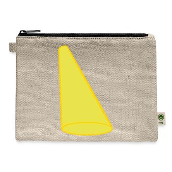 light cone spotlight stage - Hemp Carry All Pouch - natural - Front