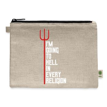im going to hell - Hemp Carry All Pouch - natural - Front