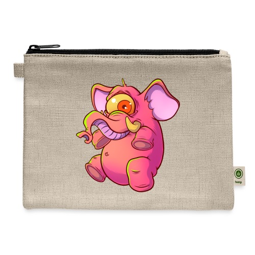 Pink elephant cyclops - Carry All Pouch