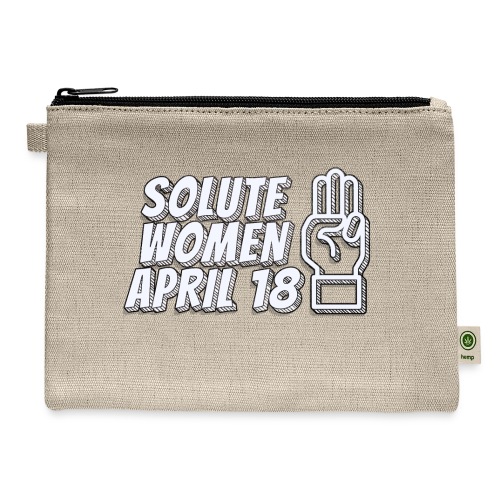 Solute Women April 18 - Hemp Carry All Pouch