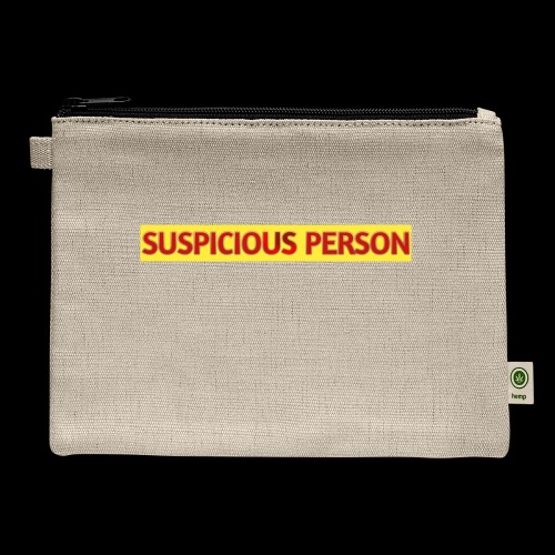 YOU ARE SUSPECT & SUSPICIOUS - Hemp Carry All Pouch