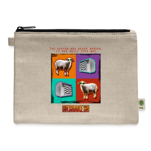 Sheep TV (The System Was Never Broken) - Hemp Carry All Pouch
