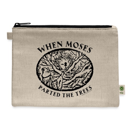 When Moses Parted the Trees Disc Golf Shirts Gifts - Hemp Carry All Pouch