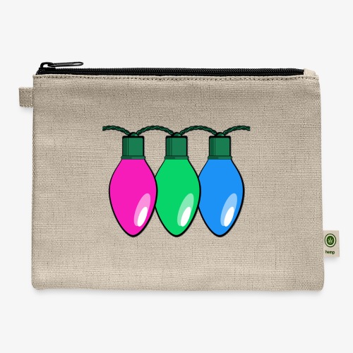 Polysexual Pride Christmas Lights - Hemp Carry All Pouch