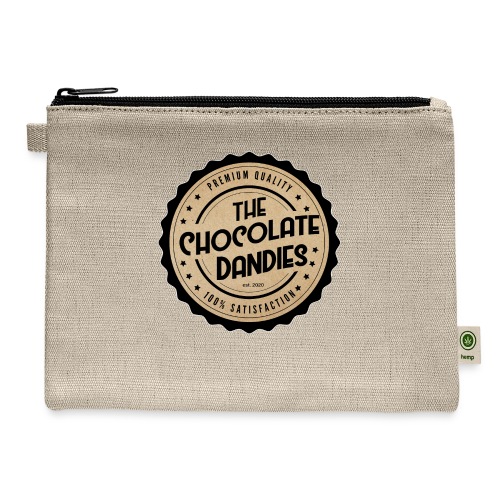 Chocolate Dandies Logo Large White Outline - Carry All Pouch