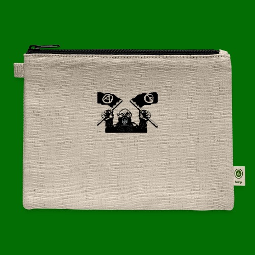 anarchy and peace - Hemp Carry All Pouch