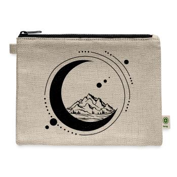 Luna Crescent Minimalist - Hemp Carry All Pouch - natural - Front