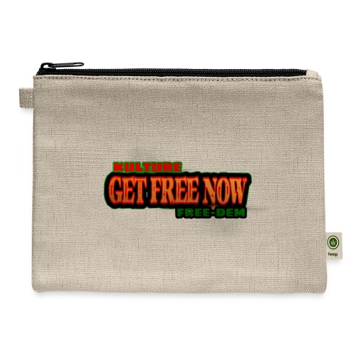 The Get Free Now Line - Hemp Carry All Pouch