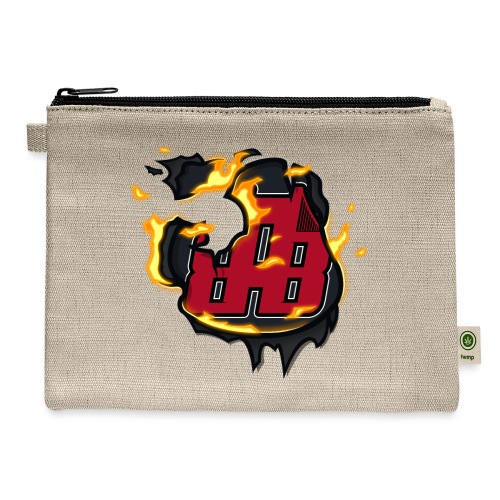 BAB Logo on FIRE! - Hemp Carry All Pouch