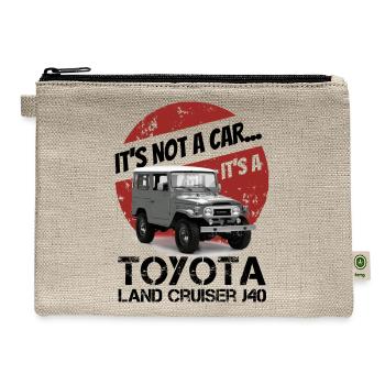 Toyota Land Cruiser J40 It's not a car.. Off-Road - Hemp Carry All Pouch - natural - Front