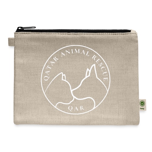 Merch with White Logo - Hemp Carry All Pouch