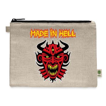Demon Made In Hell - Hemp Carry All Pouch - natural - Front