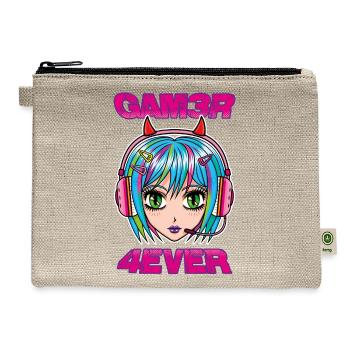 Girl Gamer 4ever - Hemp Carry All Pouch - natural - Front