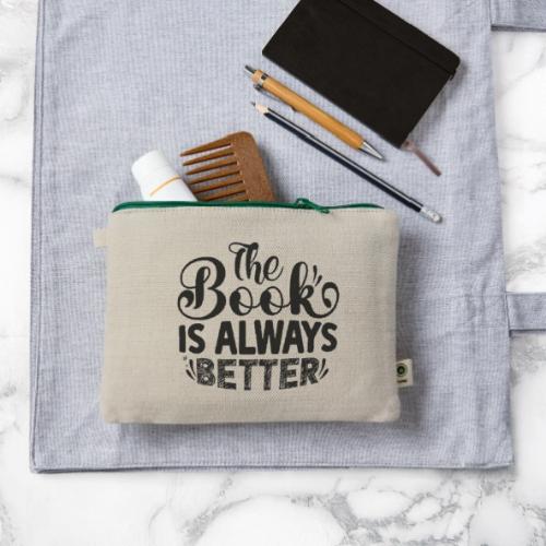 The Book is Always Better - Hemp Carry All Pouch