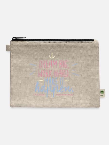 Quotes - Hemp Carry All Pouch - natural