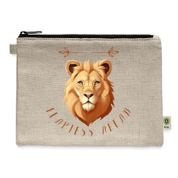Fearless Ahead - Hemp Carry All Pouch - natural - Front