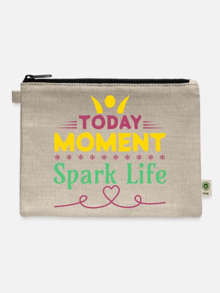 Today Moment, Spark Life - Hemp Carry All Pouch - natural