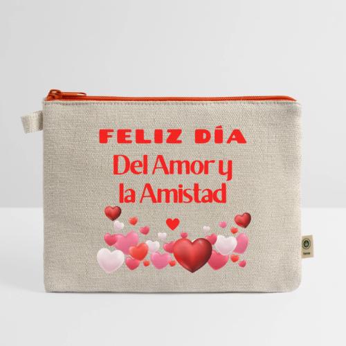 Design Happy Day of Love and Friendship, February. - Hemp Carry All Pouch