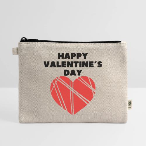 Valentine's Day Fashion February 14, Love Day. - Hemp Carry All Pouch