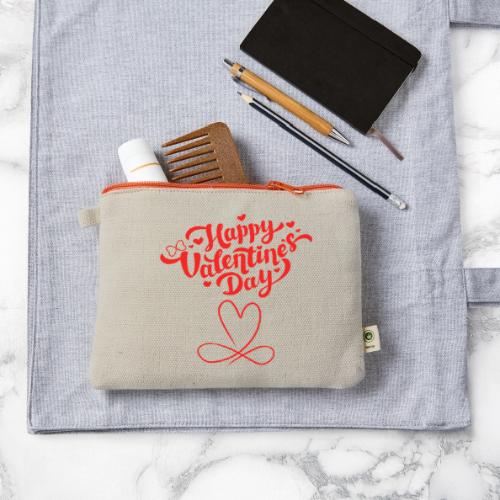 Valentine's Day Designs of Love and Infinity. - Hemp Carry All Pouch
