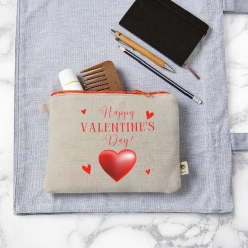 Valentin Designs, Fashion February 14 Valentine's. - Hemp Carry All Pouch