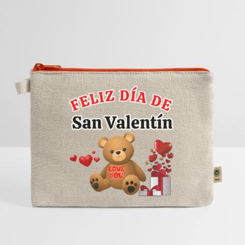 Valentine's Day Celebration Bears Love Hearts. - Hemp Carry All Pouch