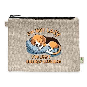 Energy Efficient Pup Nap - Hemp Carry All Pouch - natural - Front