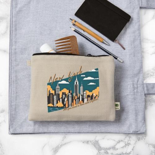New York All you need is love and skylines - Hemp Carry All Pouch