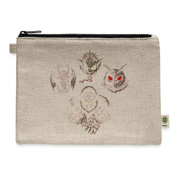 Cryptids Rhapsody - JoakoZeta - Hemp Carry All Pouch - natural - Front