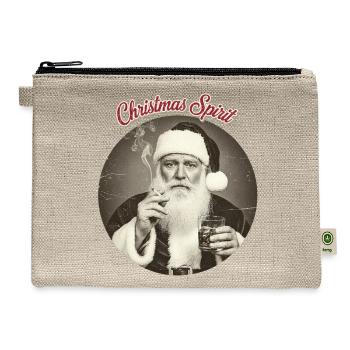 Vintage Santa Spirit - Hemp Carry All Pouch - natural - Front