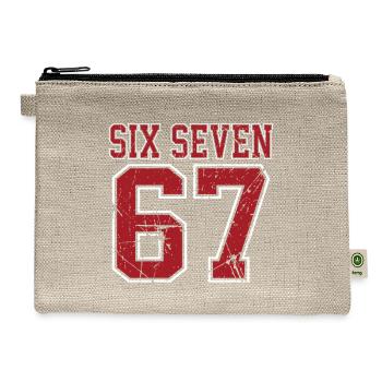 67 - Six Seven SixSeven 6-7  - Hemp Carry All Pouch - natural - Front