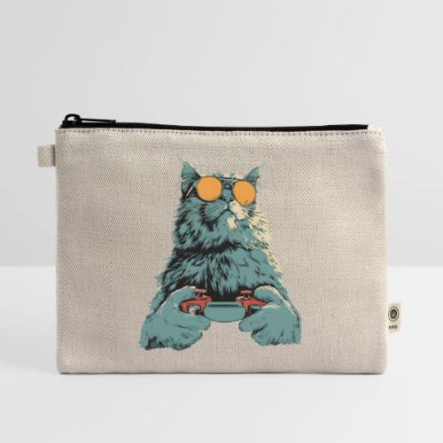 Cat: Fluff Mode On - Hemp Carry All Pouch