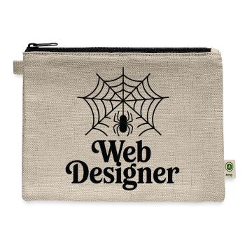 Web Designer Spider Web Developer Design - Hemp Carry All Pouch - natural - Front